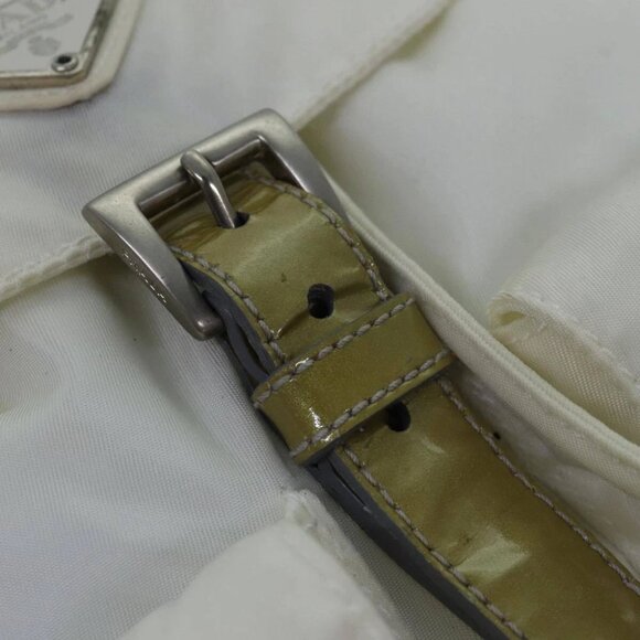 PRADA Backpack Nylon White Silver Auth 85291V - Picture 2 of 15